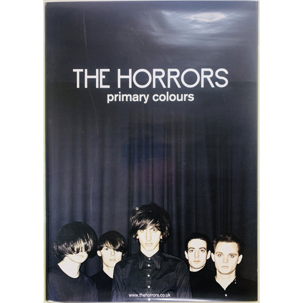 Horrors, Primary colours, Begagnat Poster, år 2009 bredd 49cm  höjd 70 cm Promojuliste 49cm x 70cm skick EX
