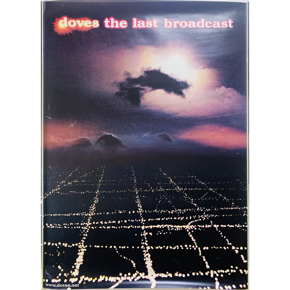 Doves, Last Broadcast, Begagnat Poster, år 2002 bredd 50cm  höjd 70 cm Promo poster 50cm x 70cm skick EX-