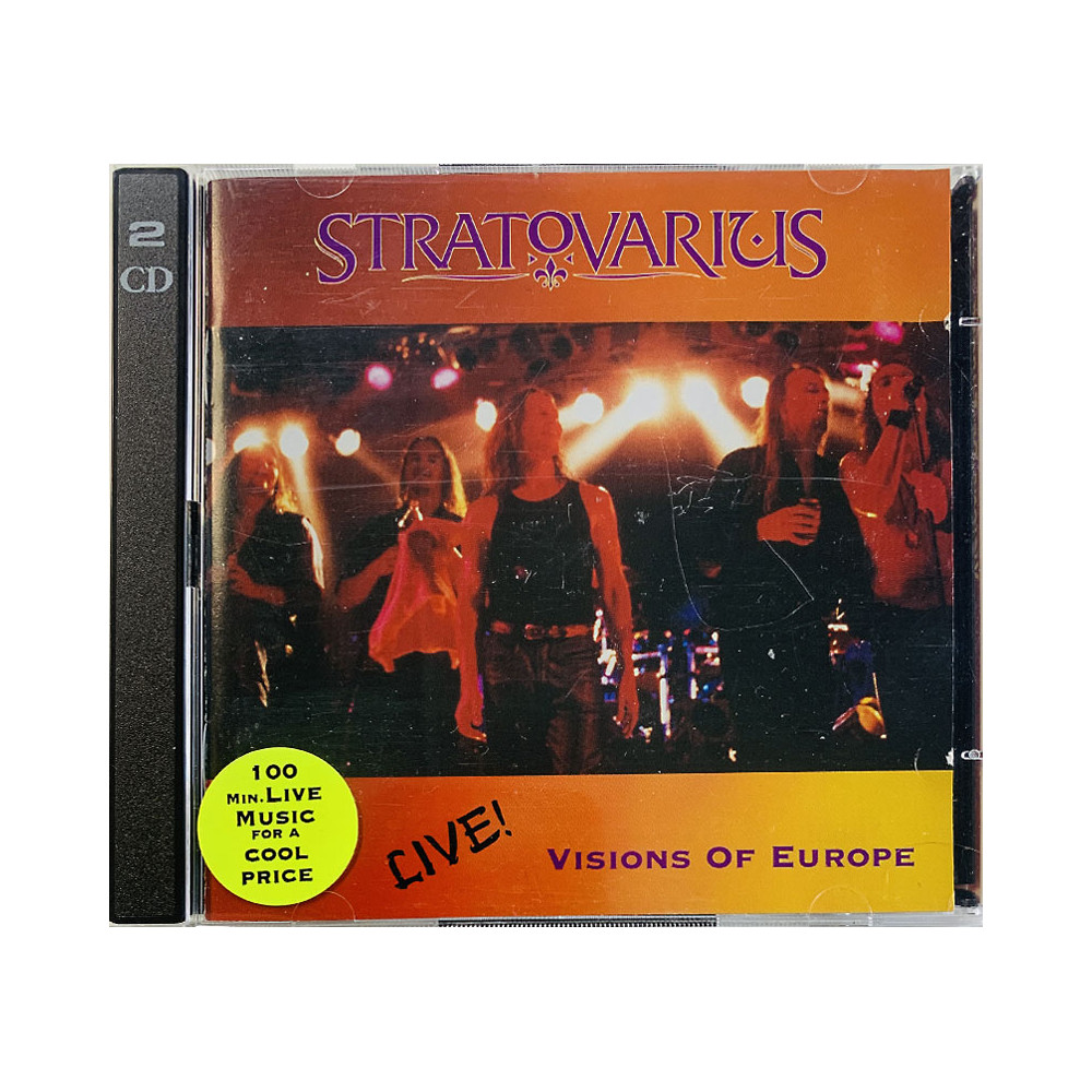 Stratovarius CD Live! Visions of Europe 2CD  kansi EX levy EX Käytetty CD