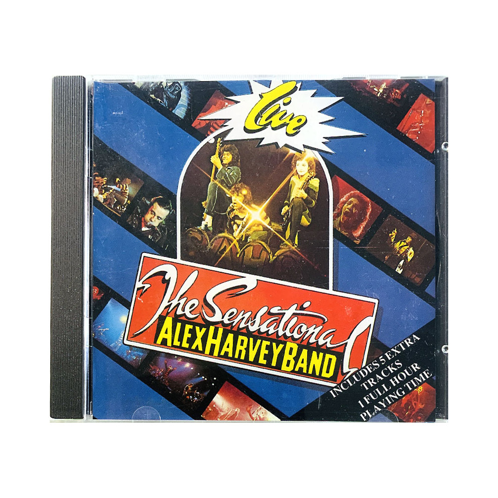 Sensational Alex Harvey Band CD Live  kansi EX levy VG+ Käytetty CD