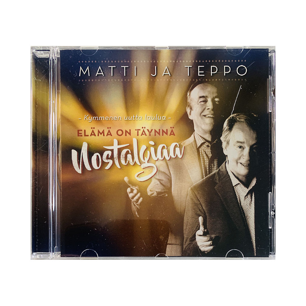 Matti ja Teppo CD Elämä on täynnä Nostalgiaa  kansi EX levy EX Käytetty CD