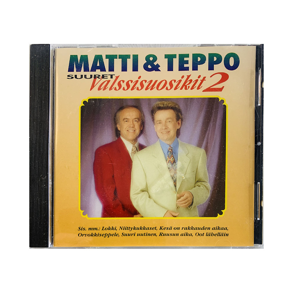 Matti & Teppo CD Valssisuosikit 2  kansi EX levy EX Käytetty CD
