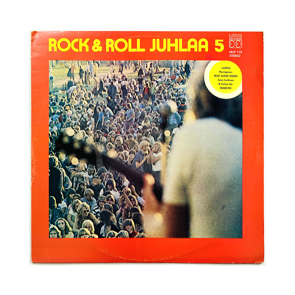 Isokynä Lindholm, Hurriganes ym. LP Rock & Roll Juhlaa 5  kansi VG+ levy EX Käytetty LP