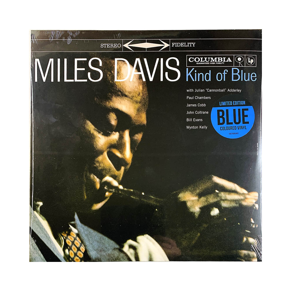 Davis Miles LP Kind of blue, blue vinyl kunto  LP