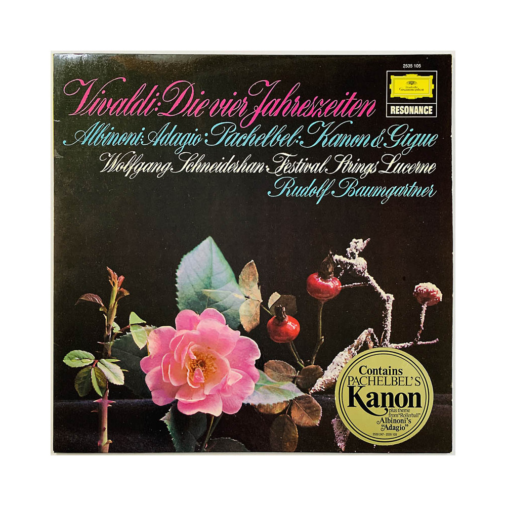 Festival Strings Lucerne 1977 2535 105 Vivaldi the four seasons / Albinoni Adagio Begagnat LP