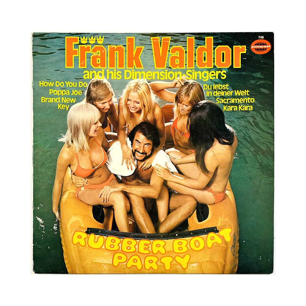 Valdor Frank LP Rubber boat party  kansi EX levy VG Käytetty LP