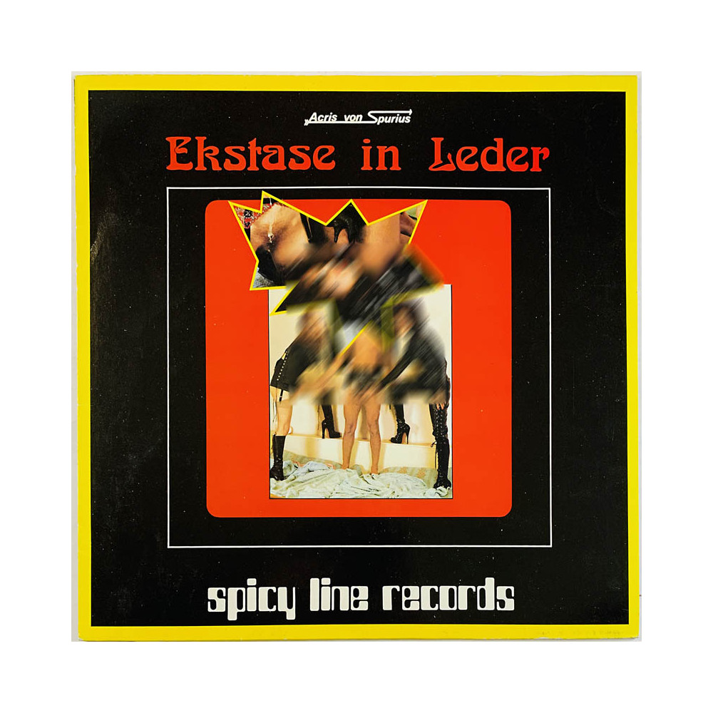Eroottinen saksankielinen puhelevy LP Ekstase in Leder  kansi VG+ levy EX Käytetty LP