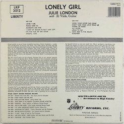 London Julie LP Lonely girl  kansi VG levy VG Käytetty LP