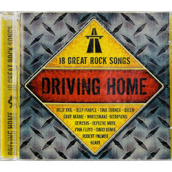 Deep Purpe, Scorpions, Whitesnake ym. CD 18 great rock songs, Driving Home  kansi EX levy VG+ Käytetty CD