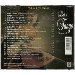 Orquesta Cuerdas Latinas, Piazzolla ym. CD Let’s Tango volume 3  kansi EX levy EX Käytetty CD