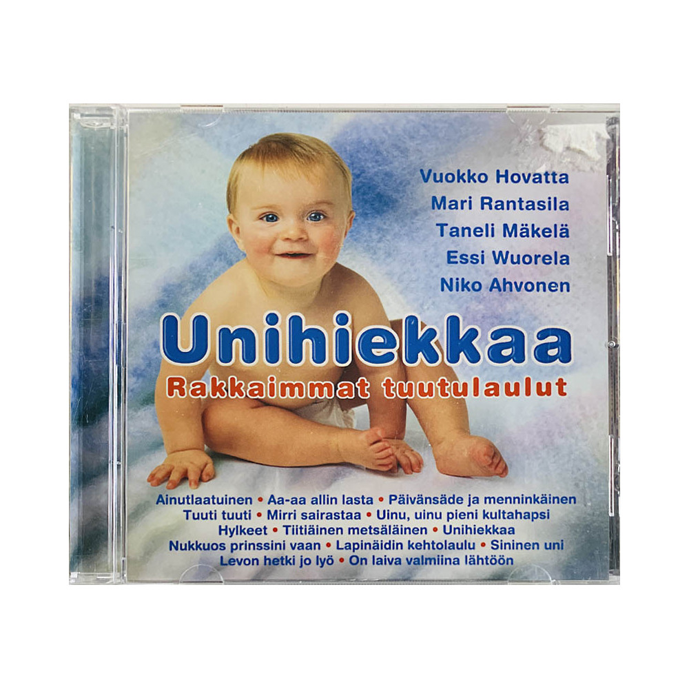 Essi Wuorela, Mari Rantasila, Vuokko Hovatta ym. CD Unihiekkaa - Rakkaimmat tuutulaulut  kansi EX levy EX Käytetty CD