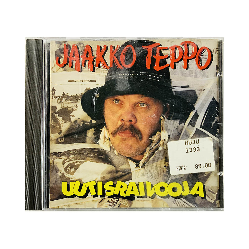 Jaakko Teppo CD Uutisraivooja  kansi EX levy EX Käytetty CD