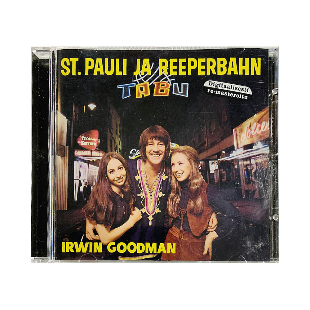 Irwin Goodman CD St. Pauli ja Reeperbahn  kansi EX levy EX Käytetty CD