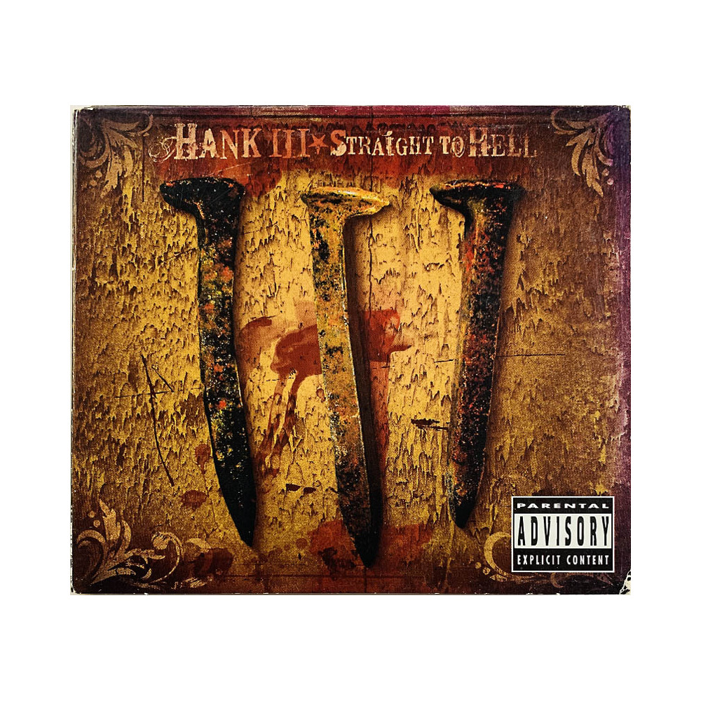 Hank III CD Straight To Hell 2CD  kansi VG+ levy EX Käytetty CD