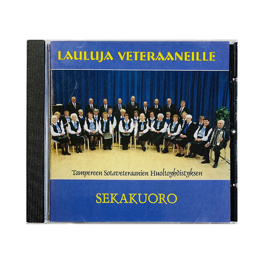 Tampereen Sotaveteraanien Sekakuoro CD Lauluja Veteraaneille  kansi EX levy EX Käytetty CD
