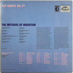 Mothers of Invention LP Pop Giants Vol. 27  kansi VG+ levy EX Käytetty LP