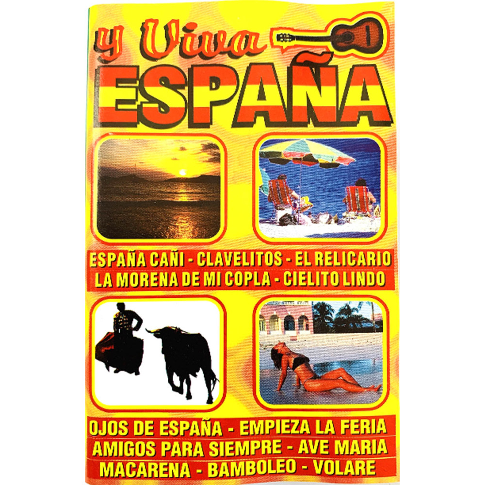 Los Del Monte, Manolo Tabares ym.: Y viva Espana kansipaperi VG+ , musiikkikasetin kunto EX kasetti