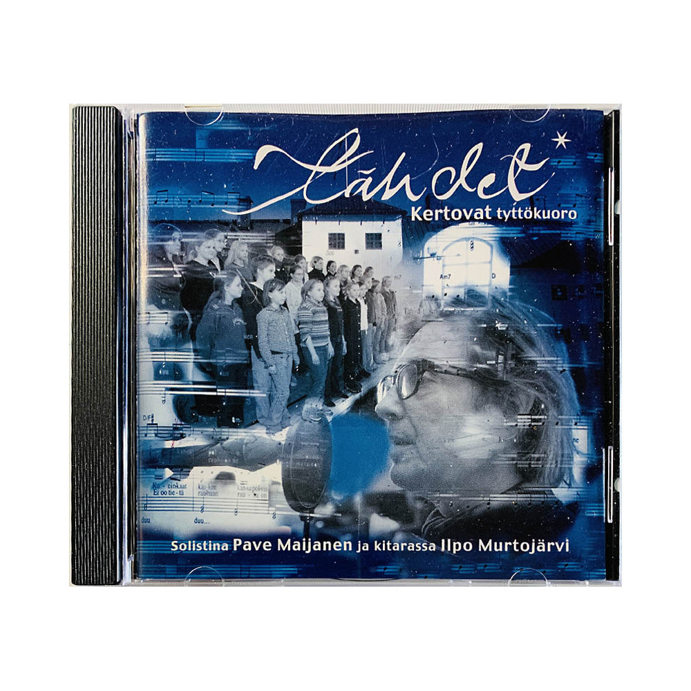 Tähdet Kertovat tyttökuoro Käytetty CD solistina Pave Maijanen, kitarassa Ilpo Mustojärvi  kansi EX levy EX- Käytetty CD