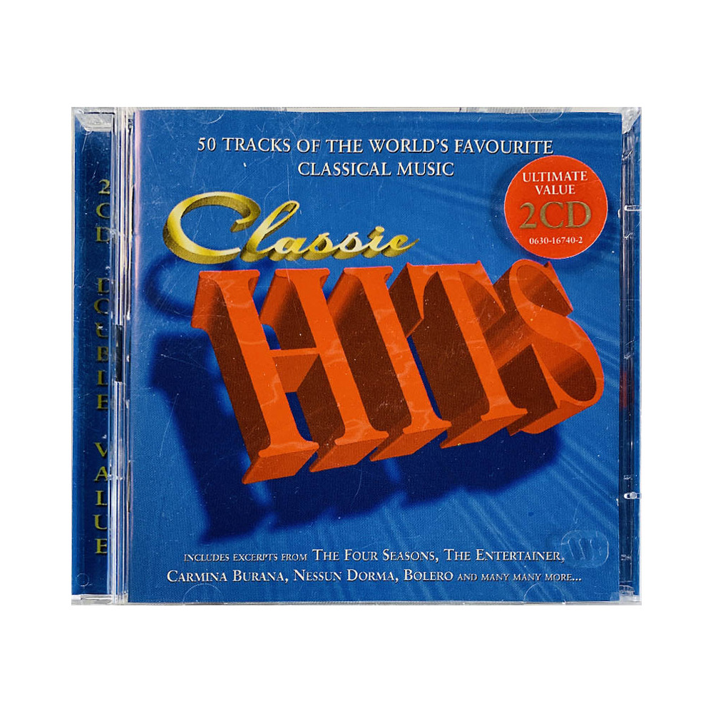 Mozart, Vivaldi, Verdi ym. Käytetty CD Classic Hits: 50 Unbeatable Tracks 2CD  kansi EX levy EX Käytetty CD