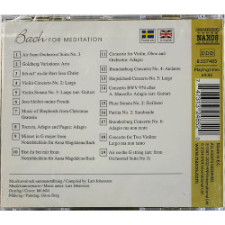 Bach Johann Sebastian Käytetty CD Bach For Meditation  kansi EX levy EX Käytetty CD