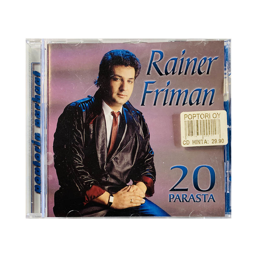 Friman Rainer Käytetty CD 20 parasta  kansi EX levy EX Käytetty CD