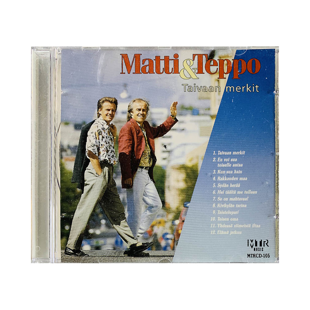 Matti & Teppo Käytetty CD Taivaan merkit  kansi EX levy EX- Käytetty CD