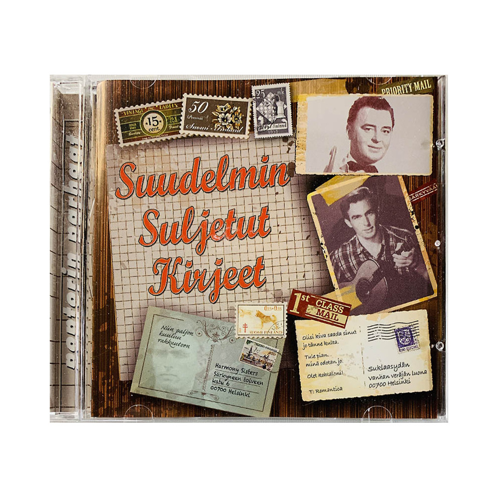 Seija Karpiomaa, Pärre Förars, Pirkko Mannola ym. Käytetty CD Suudelmin Suljetut Kirjeet  kansi EX levy EX Käytetty CD