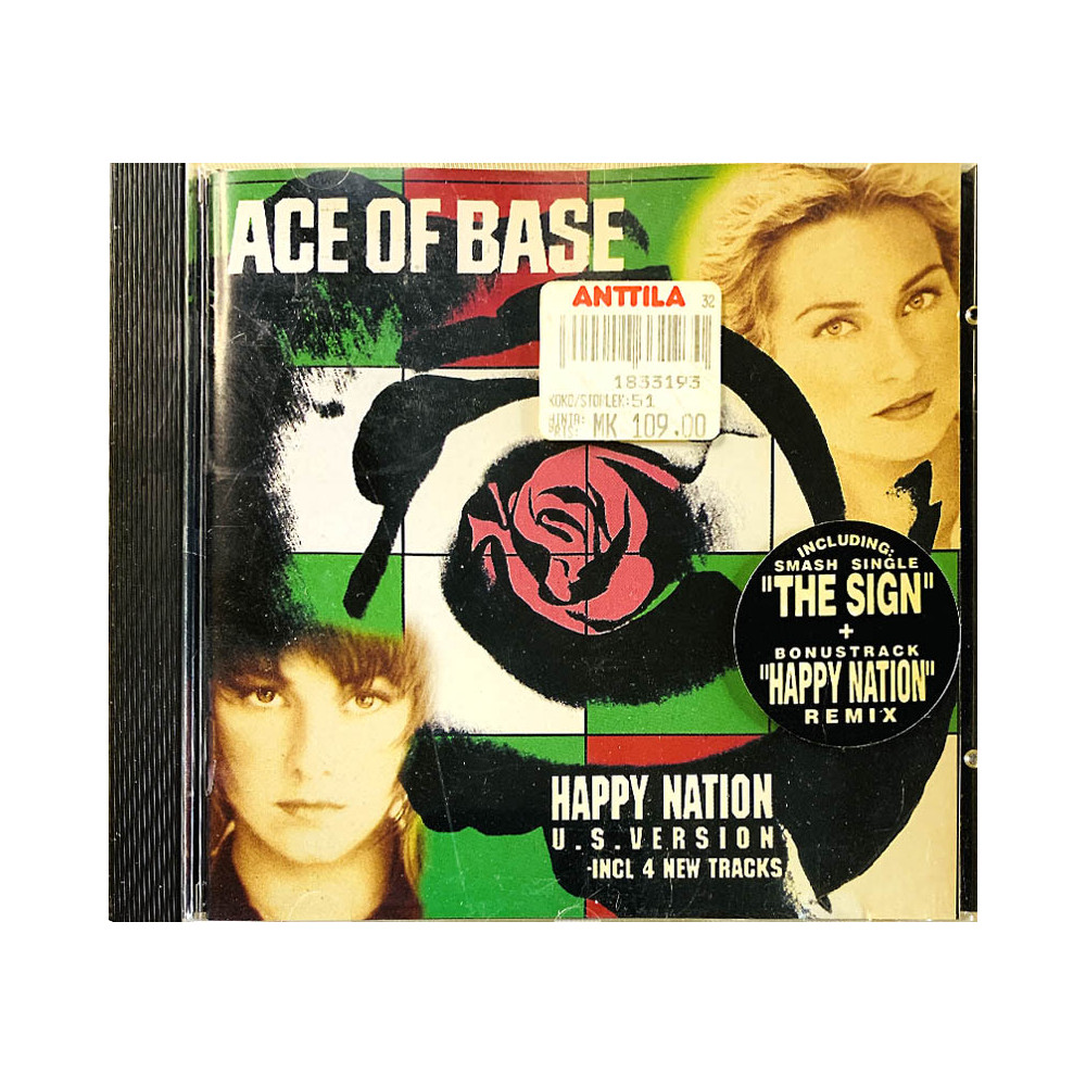Ace Of Base Käytetty CD Happy Nation u.s. version  kansi EX levy EX Käytetty CD