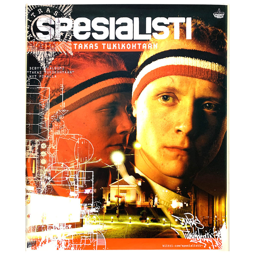 Spesialisti, Takas tukikohtaan, Begagnat Poster, år 2003 bredd 37cm  höjd 52 cm Promo juliste 37cm x 52cm skick EX