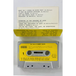 White Barry: The best of Barry White kansipaperi VG , musiikkikasetin kunto EX kasetti