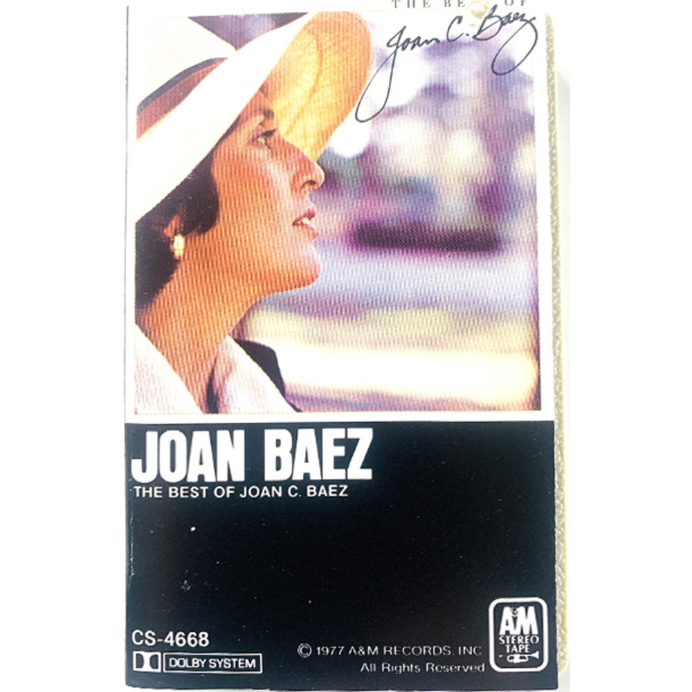 Baez Joan: The best of Joan Baez kansipaperi EX , musiikkikasetin kunto EX kasetti