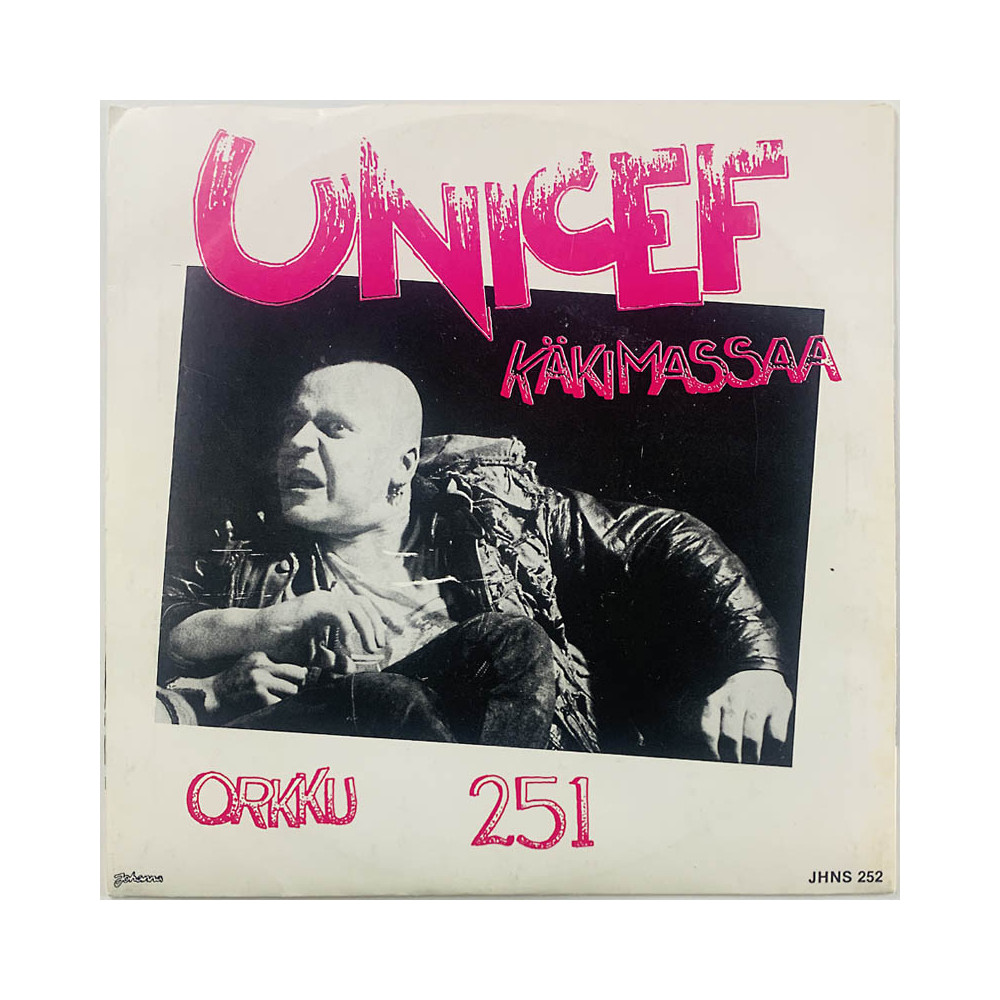 Unicef single 7” Käkimassaa /Orkku, 251  kansi VG+ levy VG+ vinyylisingle PS
