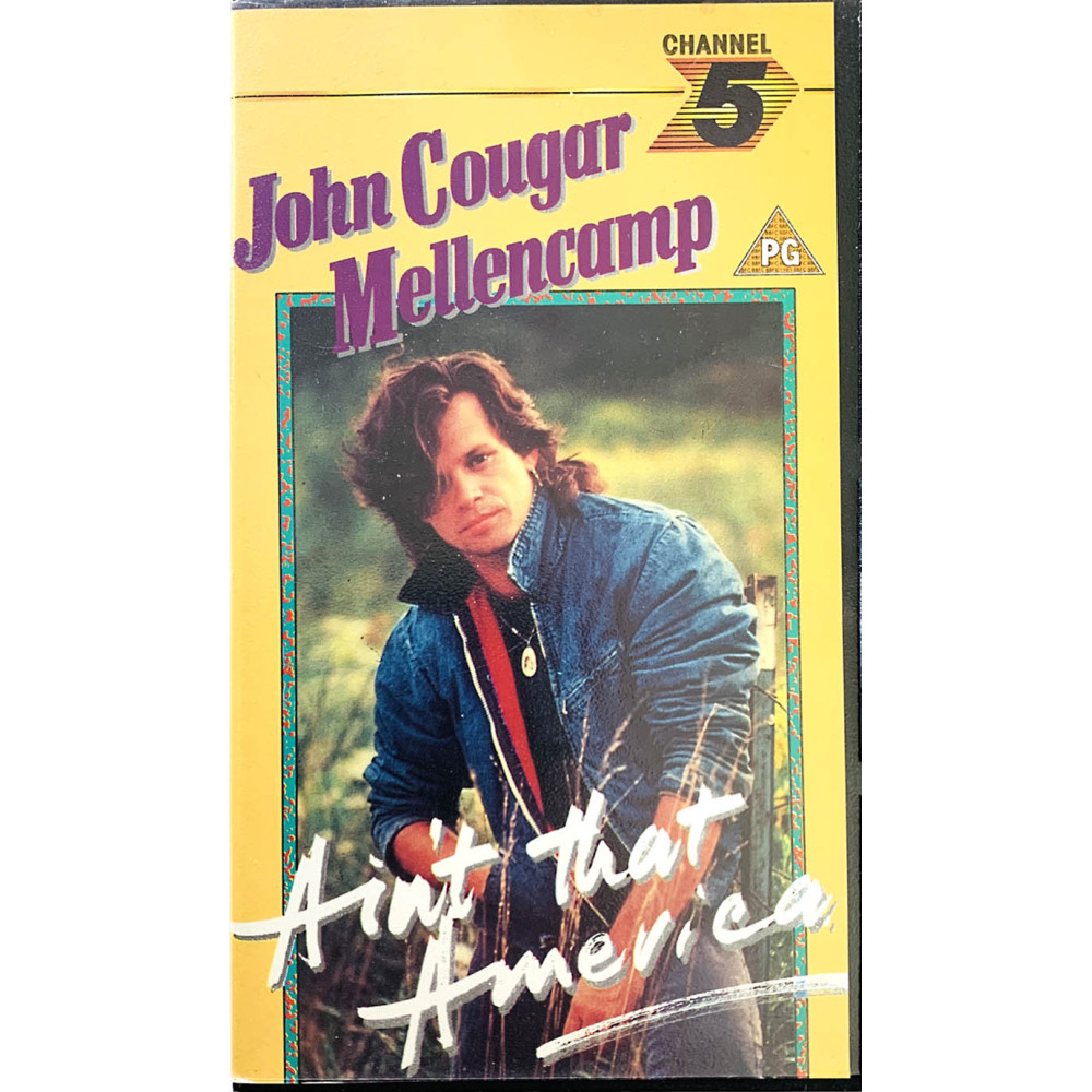 John Cougar Mellencamp: Ain’t that America VHS-kasetti kansipaperi EX VHS-kasetin kunto EX VHS video