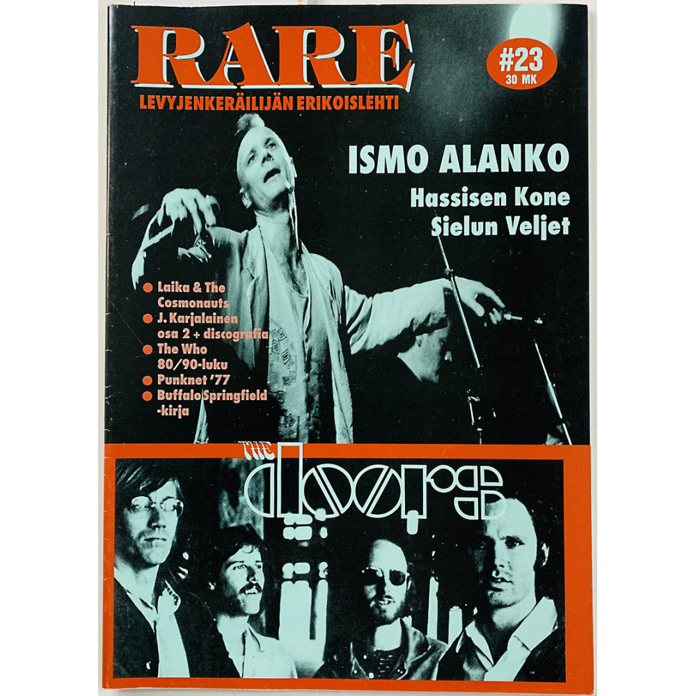 Rare levyjenkeräilijän erikoislehti : Hassisen Kone, Doors, Ismo Alanko - begagnade magazine
