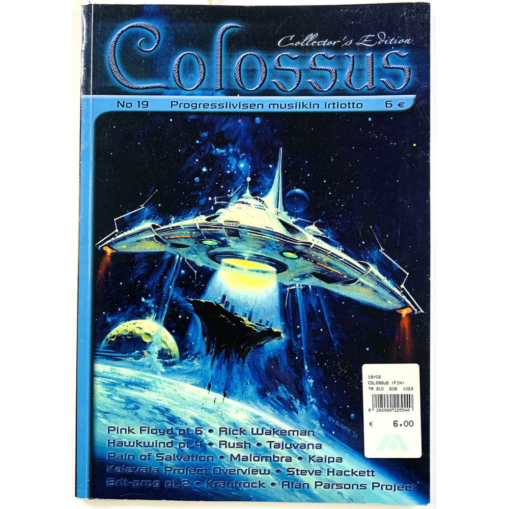 Colossus progelehti 2002 No 19 Rush, Steve Hackett... aikakauslehti