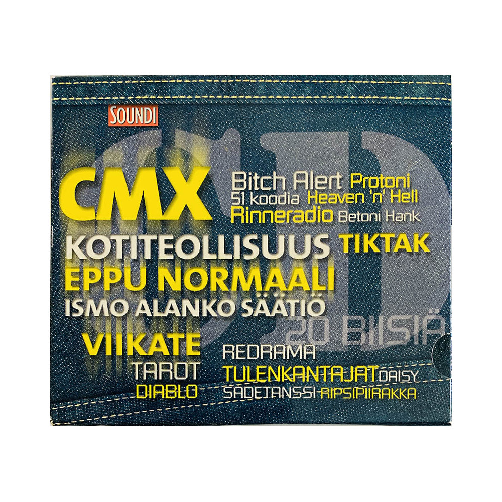 CMX, Viikate, Tarot, Eppu Normaali ym. Käytetty CD Soundi 2004  kansi EX levy EX Käytetty CD