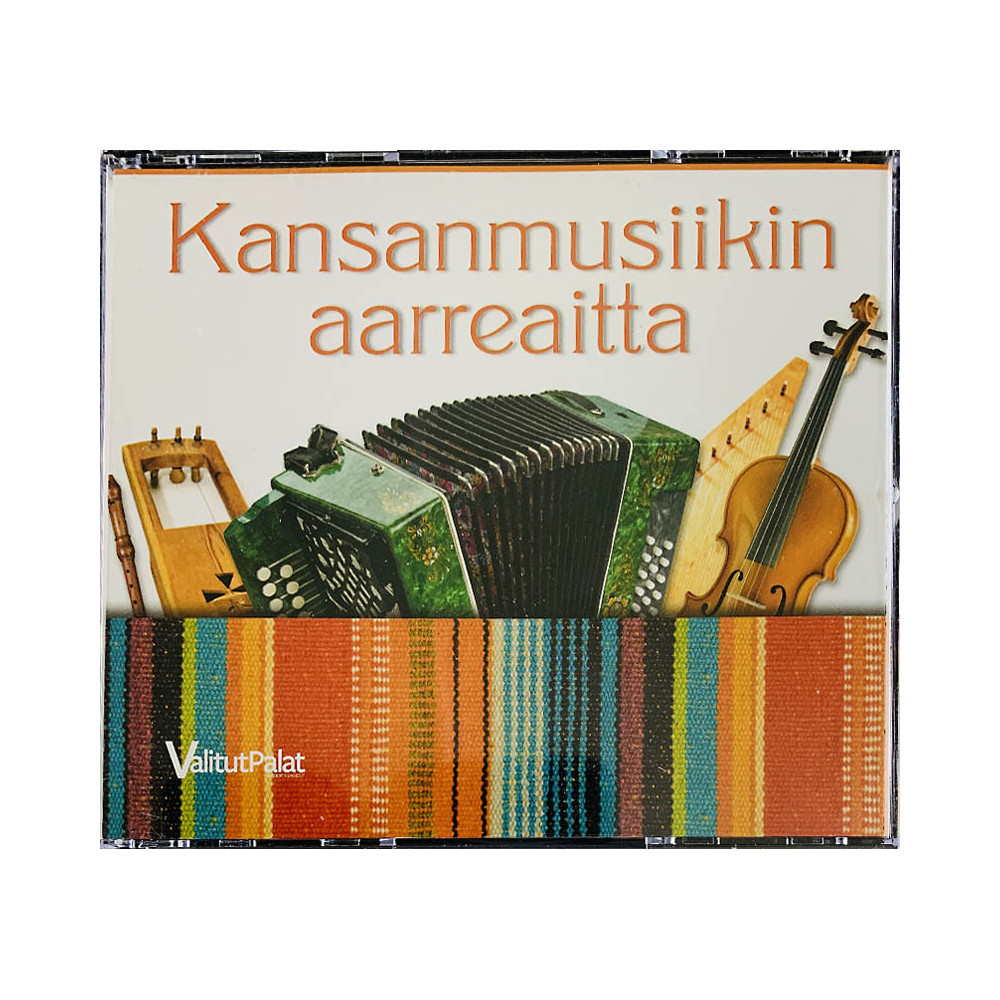Wimme, Piirpauke, Värttinä ym. Käytetty CD Kansanmusiikin aarreaitta 4CD  kansi EX levy EX Käytetty CD