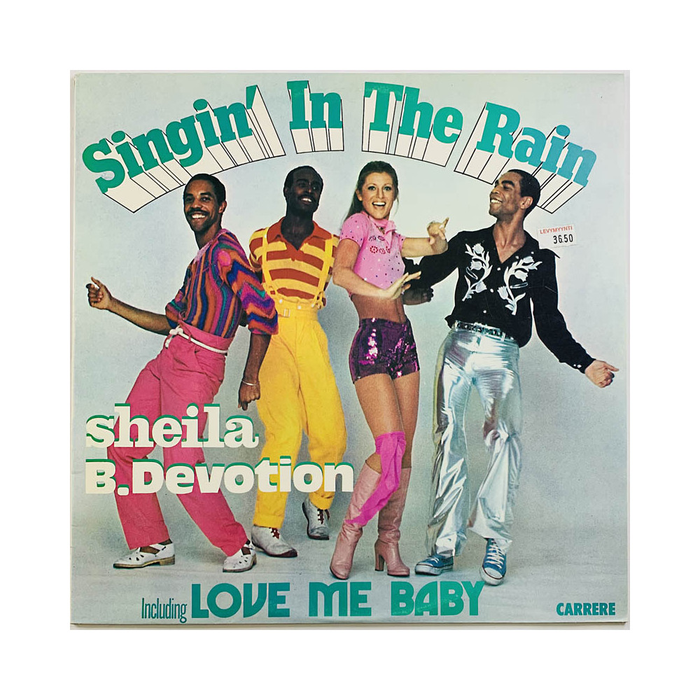 Sheila B. Devotion LP Singin' in the rain  kansi EX levy EX Käytetty LP