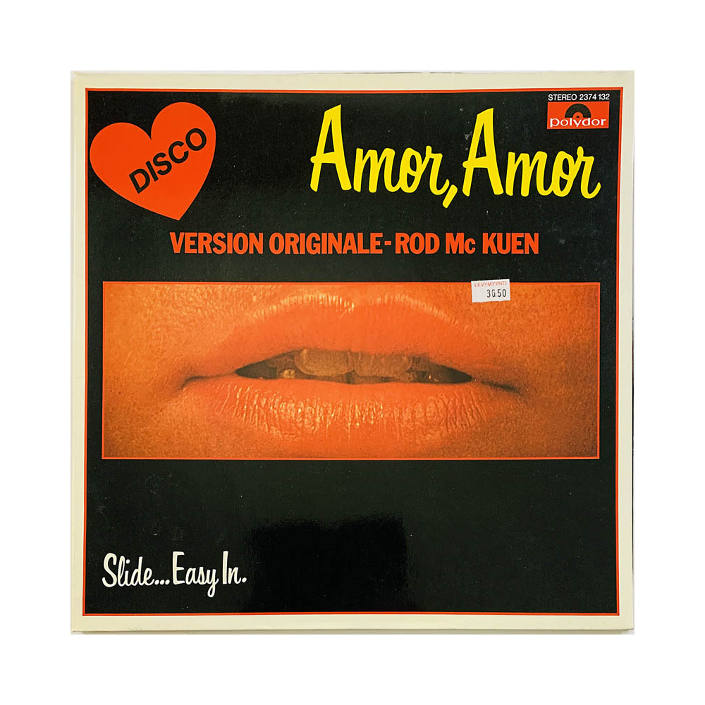 McKuen Rod LP Amor, amor slide...easy in  kansi EX levy EX Käytetty LP