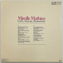 Mathieu Mireille LP Un peu... beaucoup... passionnément  kansi VG+ levy VG+ Käytetty LP