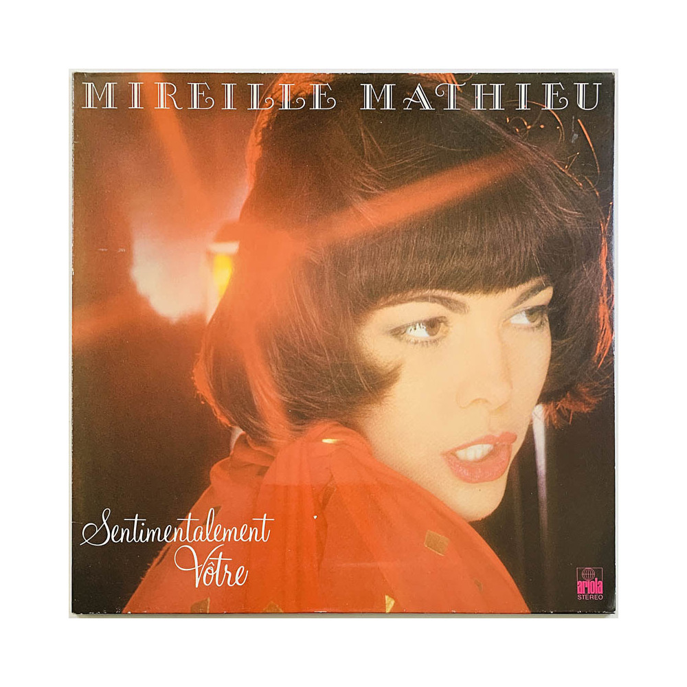 Mathieu Mireille LP Sentimentalement votre  kansi EX levy EX Käytetty LP
