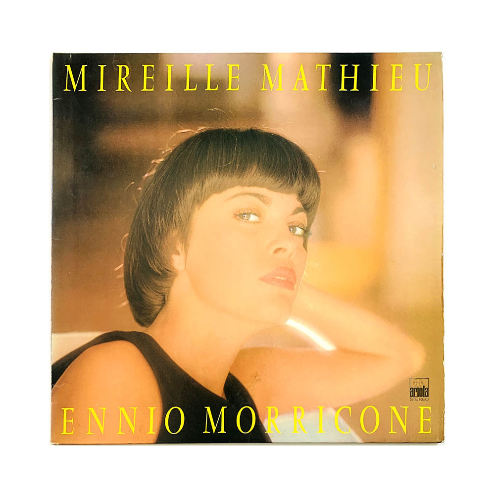 Mathieu Mireille, Ennio Morricone LP Mireille Mathieu singt Ennio Morricone  kansi EX levy EX- Käytetty LP