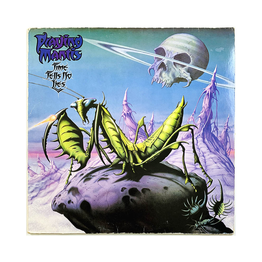Praying Mantis LP Time tells no lies  kansi G+ levy G+ Käytetty LP