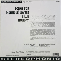 Holiday Billie LP Songs for distingué lovers  LP