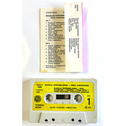 Junkkarinen Erkki: Ruusuja hopeamaljassa kansipaperi VG+ , musiikkikasetin kunto VG+ kasetti