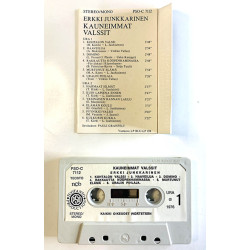 Junkkarinen Erkki: Kauneimmat valssit kansipaperi EX , musiikkikasetin kunto VG+ kasetti