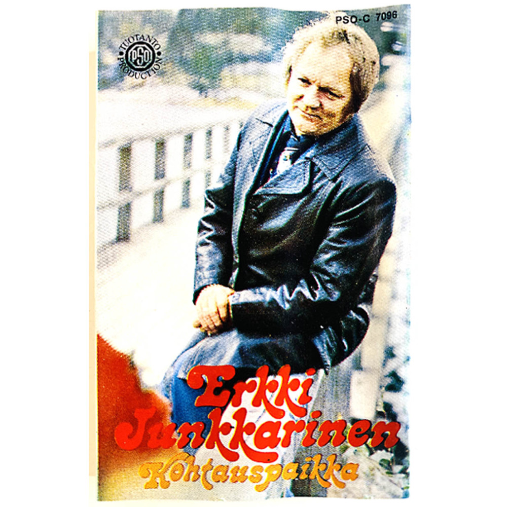 Junkkarinen Erkki: Kohtauspaikka kansipaperi EX , musiikkikasetin kunto VG+ kasetti