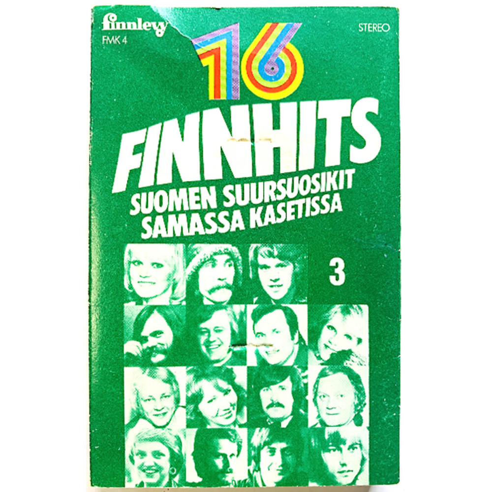 Danny, Fredi, Pekka Himanka ym.: Finnhits 3 kansipaperi VG+ , musiikkikasetin kunto VG+ kasetti