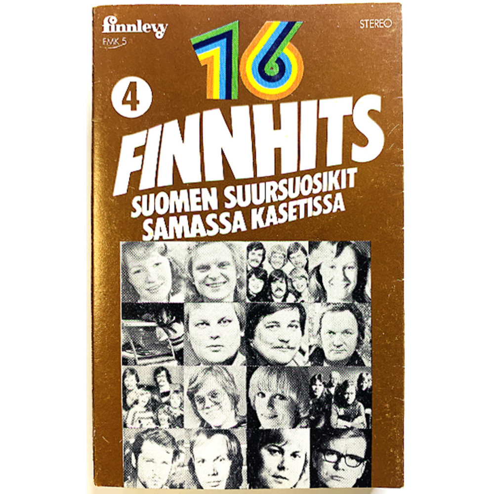 Vicky Rosti, Taiska, Pasi Kaunisto ym.: Finnhits 4 kansipaperi EX , musiikkikasetin kunto EX kasetti
