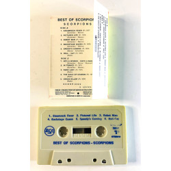 Scorpions: Best of kansipaperi EX , musiikkikasetin kunto EX kasetti